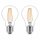 2 x Philips LED Filament Leuchtmittel Birnenform 7W = 60W E27 klar 806lm warmweiß 2700K