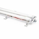 LED Feuchtraumleuchte Eco Wannenleuchte 150cm 2 x 22W T8 Röhre 4400lm Neutralweiß 4000K IP65