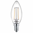 2 x Philips LED Filament Leuchtmittel Kerze 2W = 25W E14 klar 250lm warmweiß 2700K