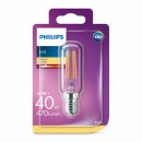 Philips LED Filament Leuchtmittel Röhrenform T25 4,5W = 40W E14 klar 470lm warmweiß 2700K