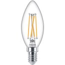 Philips LED Filament Leuchtmittel Kerze 4,5W = 40W E14 klar 470lm WarmGlow 2200-2700K Ra>90 DIMMBAR