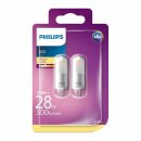 2 x Philips LED Leuchtmittel Stiftsockel 2,5W = 28W G4 matt 12V 300lm warmweiß 2700K