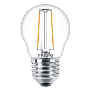 Philips LED Filament Leuchtmittel Tropfen 2W = 25W E27 klar 250lm warmweiß 2700K