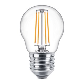 Philips LED Filament Leuchtmitel Tropfen 4,3W = 40W E27 klar 470lm warmweiß 2700K