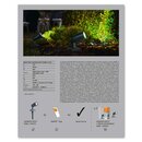 Ledvance LED Smart+ Gartenleuchte Spot Dunkelgrau IP65 4,5W 260lm RGBW 3000K Dimmbar App Google & Alexa WiFi