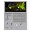 Ledvance LED Smart+ Gartenleuchte Spot Erweiterung Dunkelgrau IP65 4,5W 260lm RGBW 3000K App Google & Alexa WiFi