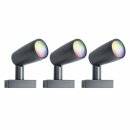 3er-Set Ledvance LED Smart+ Gartenleuchte Spot Basis...