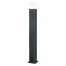 Ledvance LED Smart+ Gartenleuchte Stehleuchte Cube 80cm Dunkelgrau IP44 9,5W 450lm RGBW 3000K App Google & Alexa WiFi
