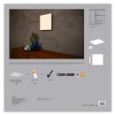 Ledvance LED Smart+ Panel Planon Weiß 60x60cm 40W 3400lm 3000K-6500K Tunable White Frameless App Google & Alexa WiFi