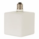 LED Leuchtmittel Opal Glas Würfel 9x9cm E27 mit 3W...