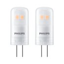 2 x Philips LED Leuchtmittel Stiftsockellampe 1W = 10W G4...