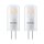 2 x Philips LED Leuchtmittel Stiftsockellampe 1W = 10W G4 matt 115lm warmweiß 2700K