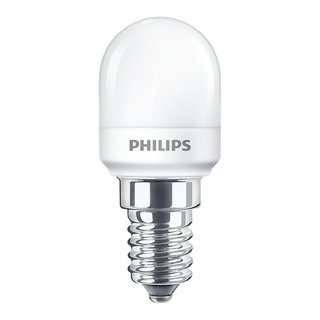 Philips LED Kühlschranklampe T25 Röhre 1,7W = 15W E14 150lm warmweiß 2700K