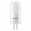 Philips LED Leuchtmittel Stiftsockellampe 1,8W = 20W G4 matt 205lm warmweiß 2700K 