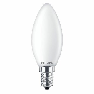 Philips LED Leuchtmittel Kerze 4,3W = 40W E14 matt 470lm warmweiß 2700K