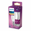 Philips LED Leuchtmittel Kerze 4,3W = 40W E14 matt 470lm warmweiß 2700K