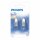 2 x Philips Halogen Leuchtmittel Stiftsockellampe 25W = 35W GY6,35 klar 500lm warmweiß 3000K dimmbar