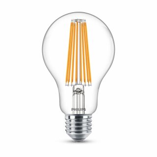 Philips LED Filament Leuchtmittel A70 11W = 100W E27 klar 1521lm warmweiß 2700K