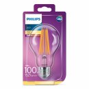 Philips LED Filament Leuchtmittel A70 11W = 100W E27 klar 1521lm warmweiß 2700K
