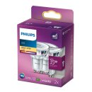 2 x Philips LED Leuchtmittel Glas Reflektor 3,5W = 35W GU10 255lm warmweiß 2700K flood 36°