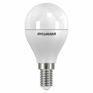 Sylvania LED Leuchtmittel Tropfen 5,6W = 40W E14 matt 470lm kaltweiß 6500K Tageslicht DIMMBAR