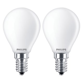 2 x Philips LED Leuchtmittel Tropfen 2,2W = 25W E14 matt 250lm warmweiß 2700K
