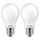 2 x Philips LED Leuchtmittel Birnenform A60 4,5W = 40W E27 matt 470lm warmweiß 2700K