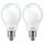 2 x Philips LED Leuchtmittel Birnenform A60 4,5W = 40W E27 matt 470lm warmweiß 2700K