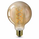 Philips LED Spiral Filament Globe G95 Vintage 5W = 25W E27 Flame Gold 250lm extra warmweiß 2000K