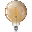 Philips LED Filament Leuchtmittel G120 Globe 8W = 50W E27 Gold 630lm extra warmweiß 2200K DIMMBAR