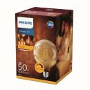 Philips LED Filament Leuchtmittel G120 Globe 8W = 50W E27 Gold 630lm extra warmweiß 2200K DIMMBAR