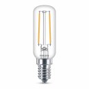 Philips LED Filament Leuchtmittel T25 Röhre 2,1W = 25W E14 klar 250lm warmweiß 2700K