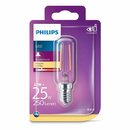 Philips LED Filament Leuchtmittel T25 Röhre 2,1W = 25W E14 klar 250lm warmweiß 2700K