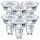 6 x Philips LED Leuchtmittel Glas Reflektor 4,6W = 50W GU10 355lm warmweiß 2700K flood 36°