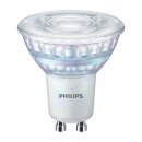 Philips LED Glas Reflektor 3,8W = 50W GU10 345lm warmweiß WarmGlow 2200K-2700K flood 36° Ra>90 DIMMBAR