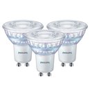 3 x Philips LED Glas Reflektor 3,8W = 50W GU10 345lm warmweiß WarmGlow 2200K-2700K 36° Ra>90 DIMMBAR
