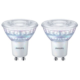 2 x Philips LED Glas Reflektor 2,6W = 35W GU10 230lm WarmGlow 2200K-2700K 36° Ra>90 DIMMBAR
