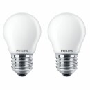 2 x Philips LED Leuchtmittel Tropfenform 4,3W = 40W E27...