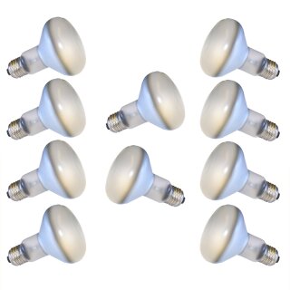 10 x Philips Glühbirne Reflektor R80 80W E27 Matt 80° Flower Power Glühlampe Neodym 