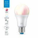 WiZ Smart LED Leuchtmittel Birnenform 8W = 60W E27 matt 806lm RGBW WiZapp Google Alexa WiFi