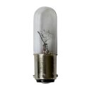 Glühbirne T16x52 Röhre 5W Ba15d klar 48V...