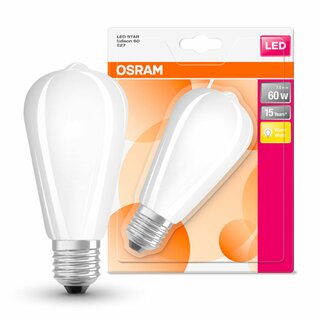 Osram LED Leuchtmittel Star Classic Edison ST64 7W = 60W E27 matt 806lm warmweiß 2700K