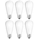 6 x Osram LED Leuchtmittel Star Classic Edison ST64 7W =...