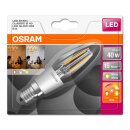 6 x Osram LED Filament Kerze 4,5W = 40W E14 klar 470lm warmweiß Glowdim 2200K - 2700K DIMMBAR