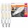 6 x Osram LED Filament Kerze 4,5W = 40W E14 klar 470lm warmweiß Glowdim 2200K - 2700K DIMMBAR