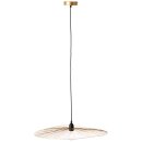 Brilliant Pendelleuchte Loleta Metall Schwarz Gold rund...