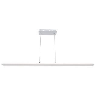 Brilliant LED Pendelleuchte Riven Weiß 100cm 20W 1400lm Neutralweiß 4000K kürzbar