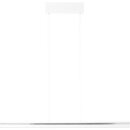 Brilliant LED Pendelleuchte Slim Aluminium Weiß / Silber 100cm 24W 2500lm warmweiß 3000K EasyDim