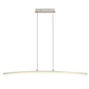 Brilliant LED Pendelleuchte Curved Eisen 150cm 21,6W 1660lm warmweiß 3000K kürzbar