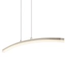 Brilliant LED Pendelleuchte Curved Eisen 150cm 21,6W 1660lm warmweiß 3000K kürzbar